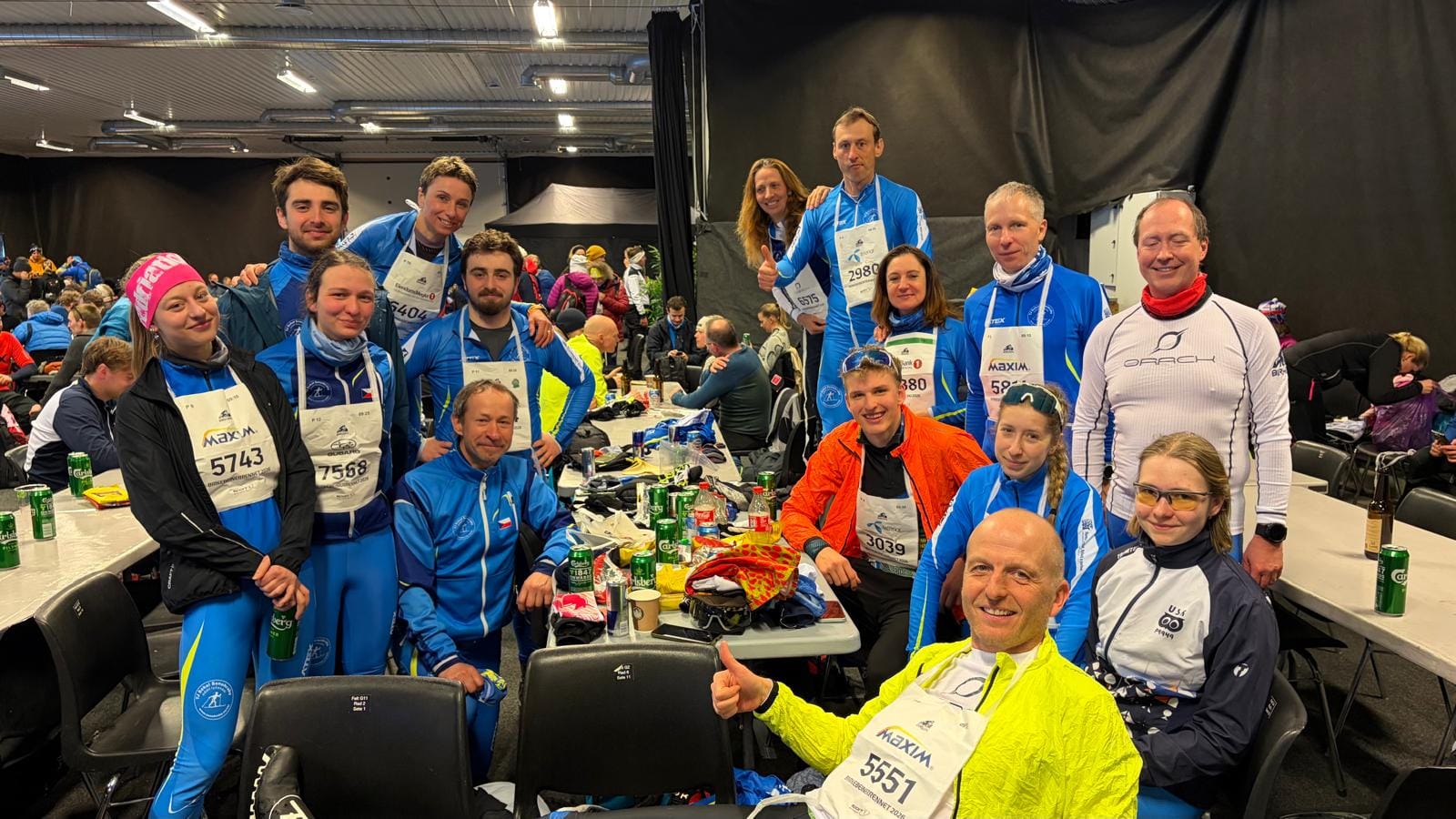 SKK Čtyřkoly v cíli Birkebeinerrennet 2026 – skupinová fotka