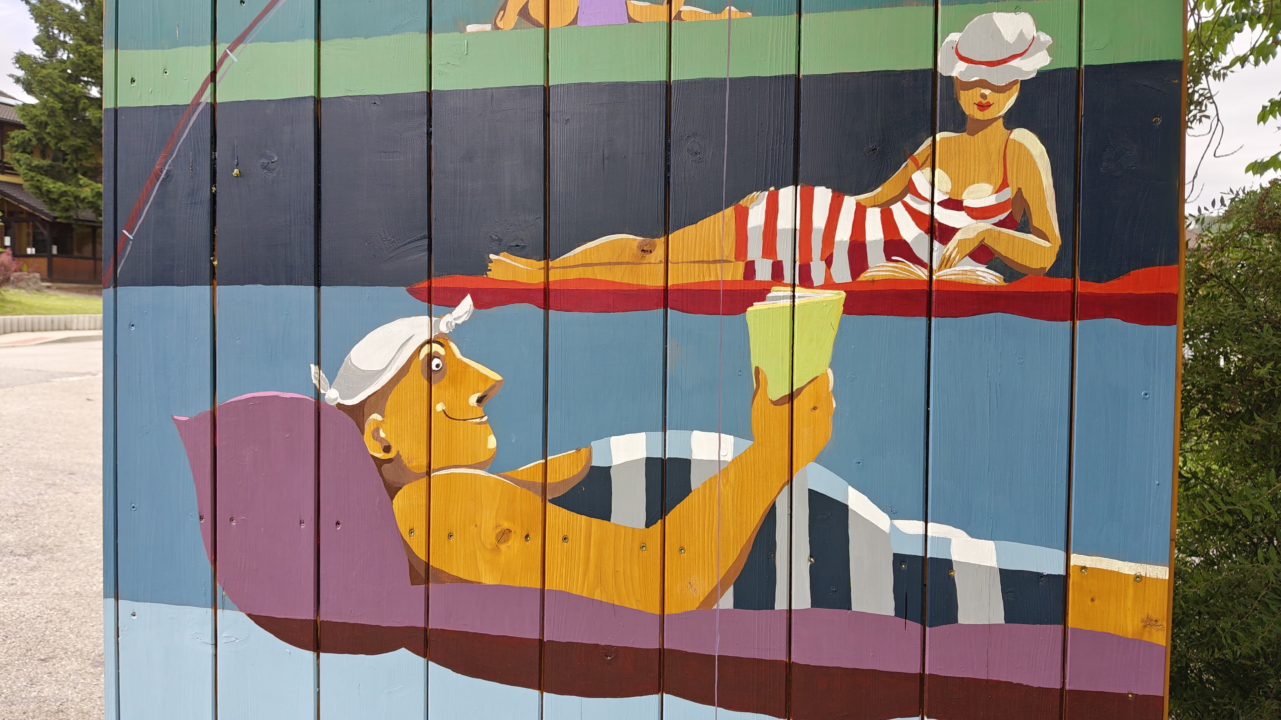 Vtipná malba na dřevě – umělecký duch klubu SKK Čtyřkoly